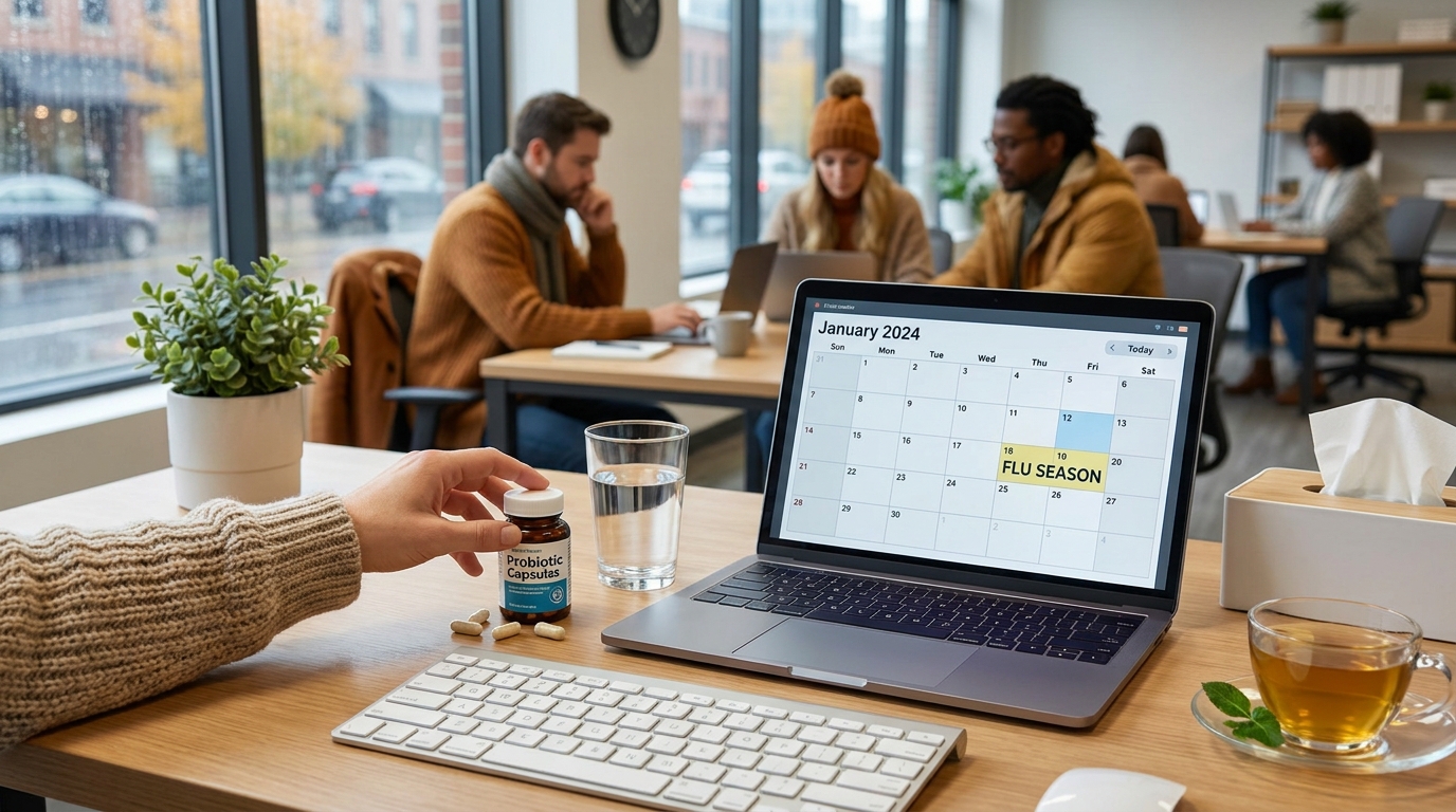 Always catching colds from coworkers? Building a daily gut-immune routine