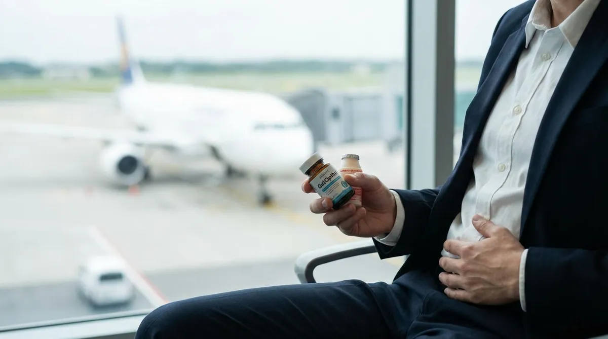 Frequent Flyer Gut Blues? GutOptim vs. The Competition: A Probiotic Showdown