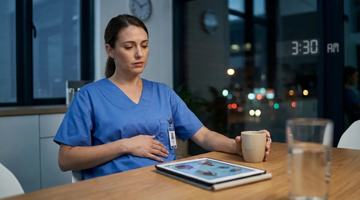 Night Shifts, Coffee, and Gut Pain: GutOptim vs. Alternatives for Hospital Staff
