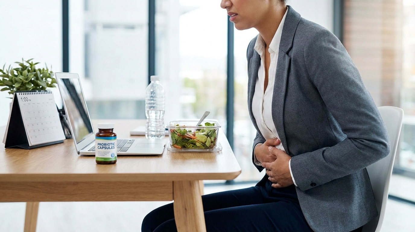Post-meal bloating killing your productivity? Top gut supplements for office workers